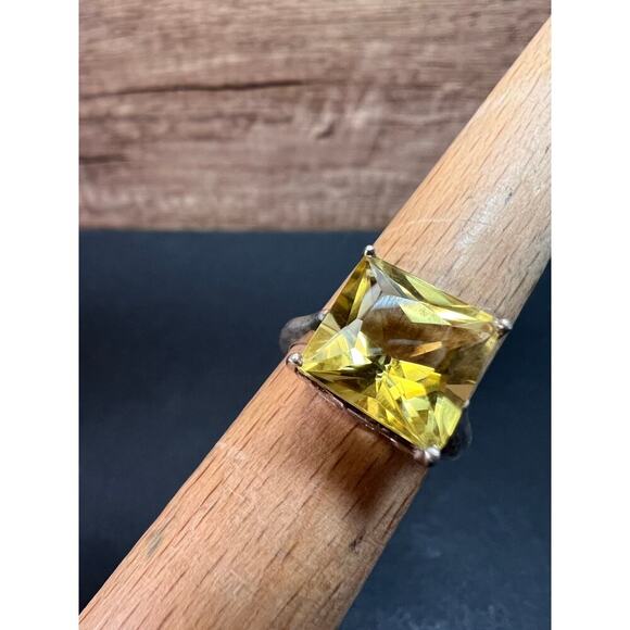 SOLD 
NEW size 7 lemon quartz citrine sterling silver ring 5.05 grams - Picture 12 of 16